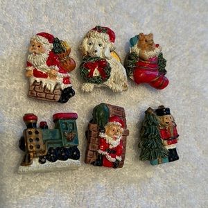 Vintage Christmas Button Covers
